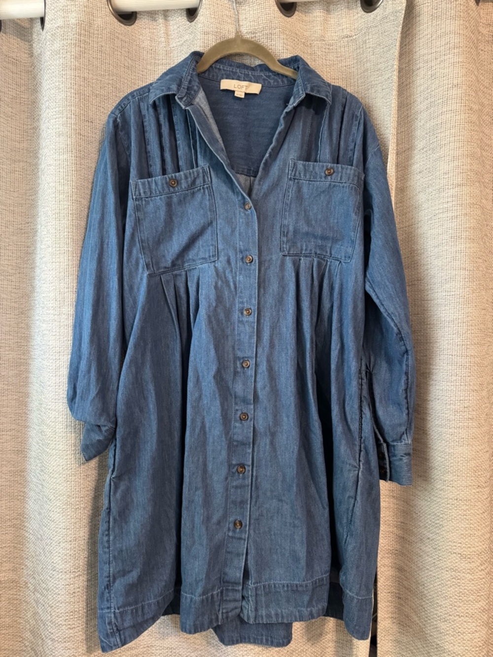 LOFT Blue Denim Shirt